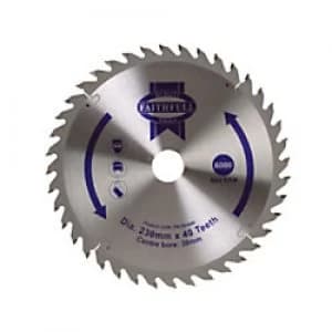 Faithfull TCT Circular Saw Blade 230 x 20 mm x 40T