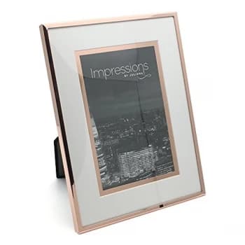 4" x 6" - Impressions Copper Finish Photo Frame Foil Border
