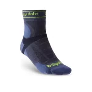 Brigdedale TRAIL RUN Ultralight T2 Merino Sport 3/4 Crew Mens - Large Blue