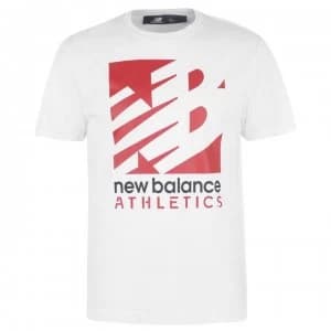 New Balance Mens Knockout T-Shirt - White