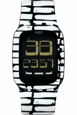 Unisex Swatch Touch Alarm Chronograph Watch SURB120