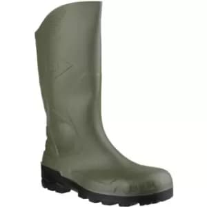 Dunlop Devon Unisex Green Safety Wellington Boots (36 EUR) (Green/Black) - Green/Black