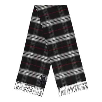 Howick Cashmink Check Scarf - Black Check