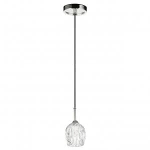 1 Light Ceiling Mini Pendant Polished Nickel, G9