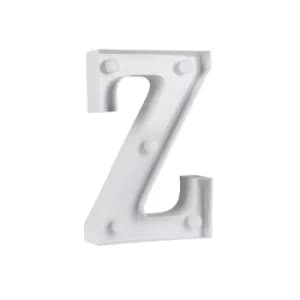 White Metal Fairground Alphabet Letter Z