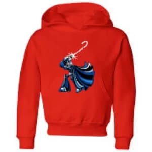 Star Wars Candy Cane Darth Vader Kids Christmas Hoodie - Red - 11-12 Years
