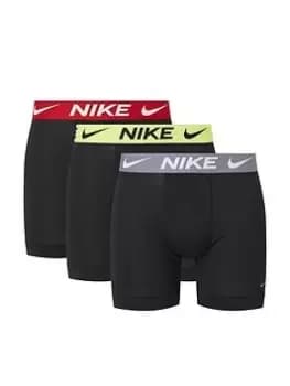Nike Underwear Dri-FIT Advance Micro 3 Pack Boxer Briefs - Black Size M Men