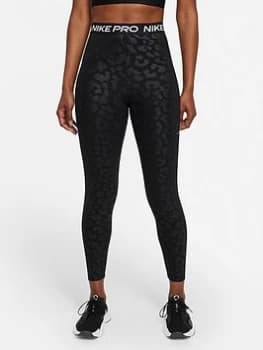 Nike Training Pro Dri-FIT Printed Legging - Black Size M Women
