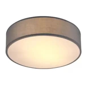 Ceiling Lamp Fabric 38cm Grey