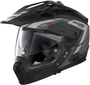 Nolan N70-2 X Grandes Alpes N-Com Helmet, black-silver Size M black-silver, Size M