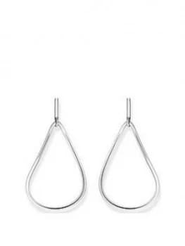 Thomas Sabo Sterling Silver Heritage Drop Hoop Earrings, One Colour, Women