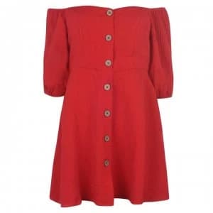 Seafolly Off Shoulder Dress - Chilli