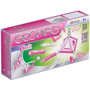 Pink 64 Piece Geomag Construction Set