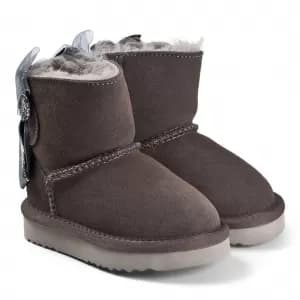 Lelli Kelly Girls Winniepeg Bow Ankle Boot - Grey, Size 11 Younger