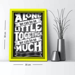 3550AHS-047 Multicolor Decorative Framed MDF Painting