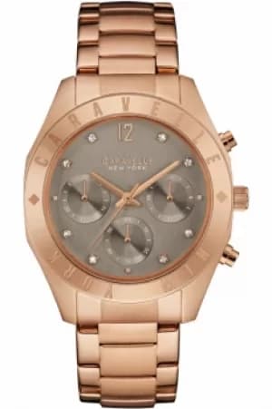 Ladies Caravelle New York Boyfriend Chronograph Watch 44L190