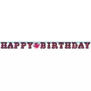 Letter Banner Rocker Girl Happy Birthday