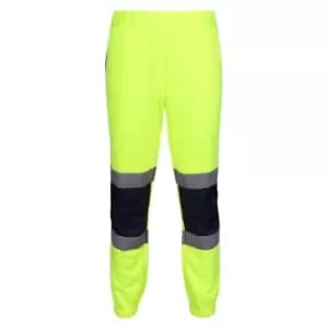 Regatta Mens Hi-Vis Bottoms (3XL) (Yellow/Navy)