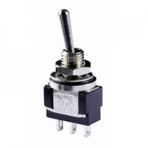 Knitter Switch MTE 106G Toggle switch 250 V AC 3 A 1 x OnOffOn IP67 momentary0momentary