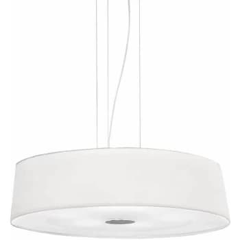 Ideal Lux Lighting - Ideal Lux Hilton - 4 Light Medium Round Ceiling Pendant Chrome White, E27