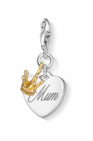 Ladies Thomas Sabo Sterling Silver Charm Club Mum Charm 1060-413-12