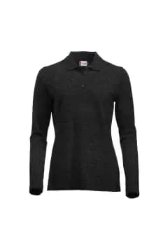 Classic Marion Melange Long-Sleeved Polo Shirt