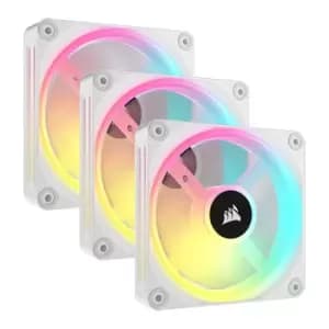 Corsair iCUE LINK QX120 RGB White Triple 120mm PWM Fan Starter Kit