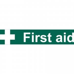 Draper First Aid Sign 200mm 50mm Standard