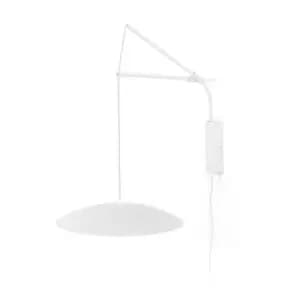 Slim LED Wall Lamp Extendable White 40cm