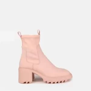 Missguided Chunky Sole pull on boot - Pink