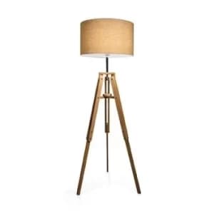 Klimt 1 Light Floor Lamp Natural, E27