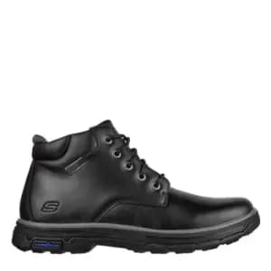 Skechers Round Toe Lace Up Boot - Black