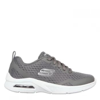 Skechers Microspec Runners Junior Boys - Charcoal/White
