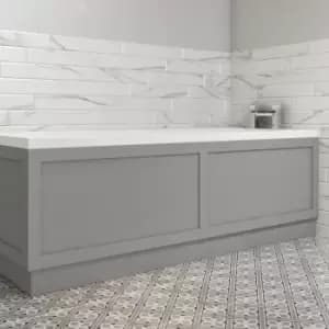 1600mm Matt Grey Front Bath Panel - Baxenden