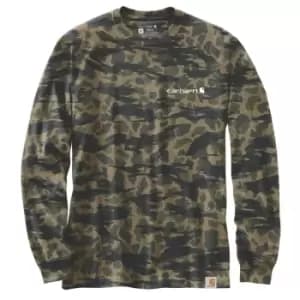 Carhartt Mens Workwear Grapihc Long Sleeve T Shirt S - Chest 34-36' (86-91cm)