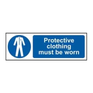 Protective Clothing Must Be Worn - Sav (600 x 200mm)
