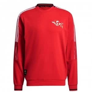 adidas Manchester United Chinese New Year Sweatshirt Mens - Real Red