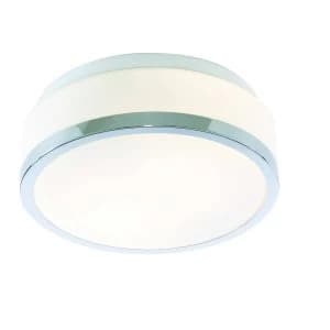 Bathroom Flush 2 Light Ceiling Chrome IP44, E27