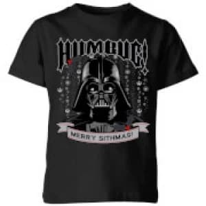 Star Wars Darth Vader Humbug Kids Christmas T-Shirt - Black - 11-12 Years