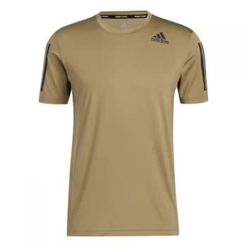 adidas Techfit 3-Stripes Fitted T-Shirt Mens - Orbit Green