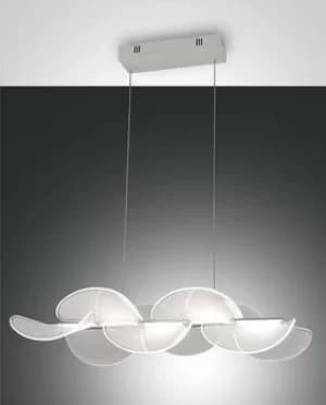 Sylvie LED Integrated Pendant Ceiling Light Light White Glass