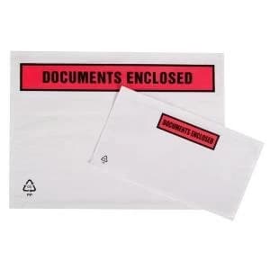 Packing List A5 225mm x 165mm Polythene Document Enclosed Envelopes 1