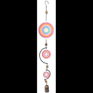 Red Multi Circle Windchime