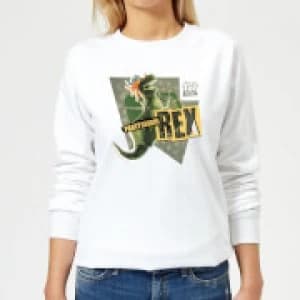 Toy Story Partysaurus Rex Womens Sweatshirt - White - 3XL