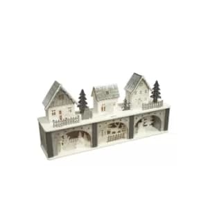 LED Wooden Christmas Scenery