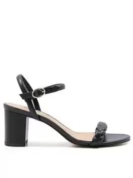 Dune London Dune London Jaslyn Block Heel Leather Sandals - Black, Size 3, Women