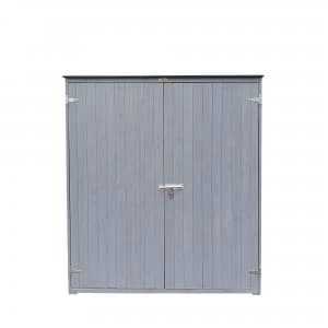 Charles Bentley FSC Garden Chest Storage Shed Grey