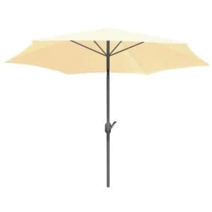 Charles Bentley Large Market Garden Parasol - Cream