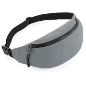 Recycled Waist Bag (One Size) (Grey) - Bagbase