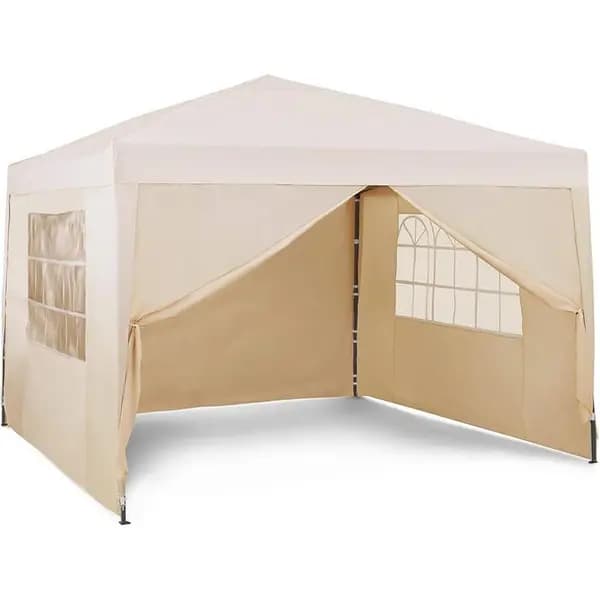 VonHaus Pop Up Gazebo including sides - Beige One Size